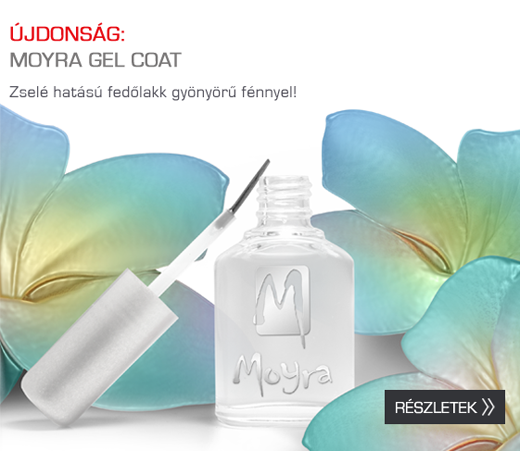 Moyra Gel Coat - Zselé hatású fedőlakk gyönyörű fénnyel!