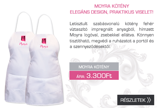Újdonság: Moyra kötény, fehér színben!