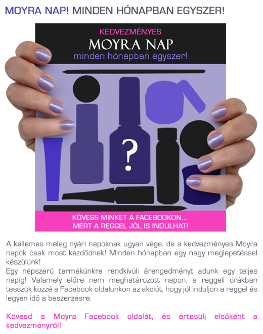 Újdonság: Moyra körömnyomda!