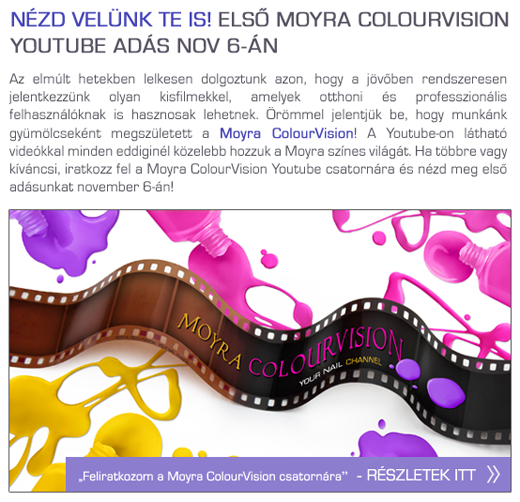 Indul a Moyra ColourVision Youtube csatorna!