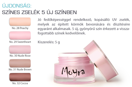 Újdonság: Új Moyra színes zselék érkeztek!