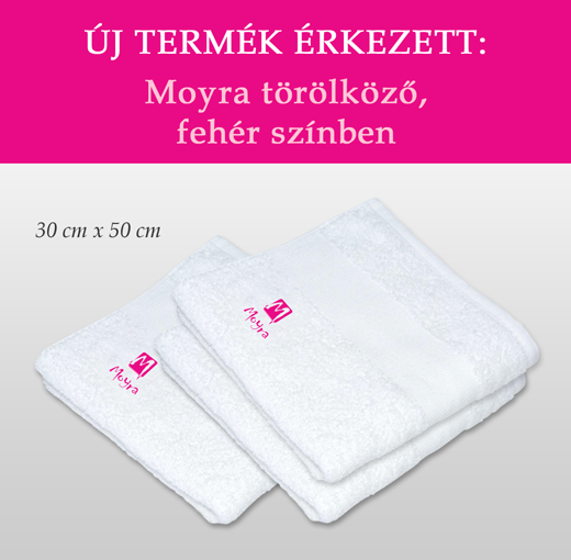 Újdonság: Moyra törölköző fehér színben!
