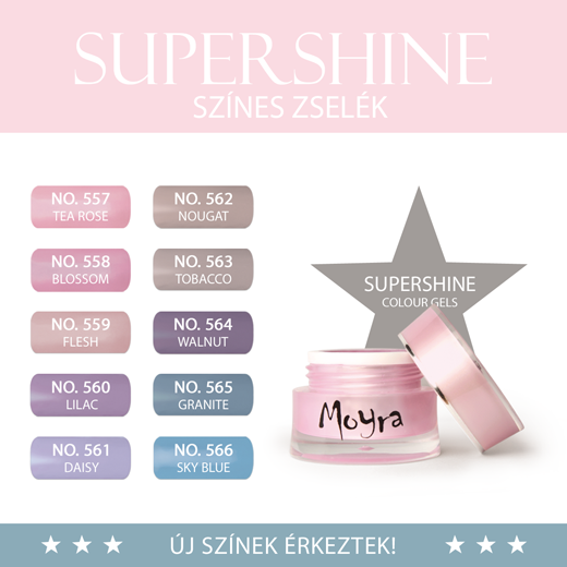 Új Moyra SuperShine színes zselék érkeztek!