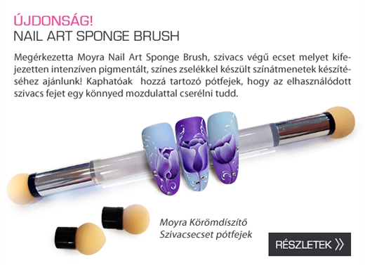 Moyra körömdíszítő szivacsecset!