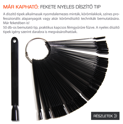 Fekete nyeles díszítő tip!