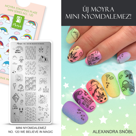 Új Moyra Mini Nyomdalemez: No.120 We believe in magic!