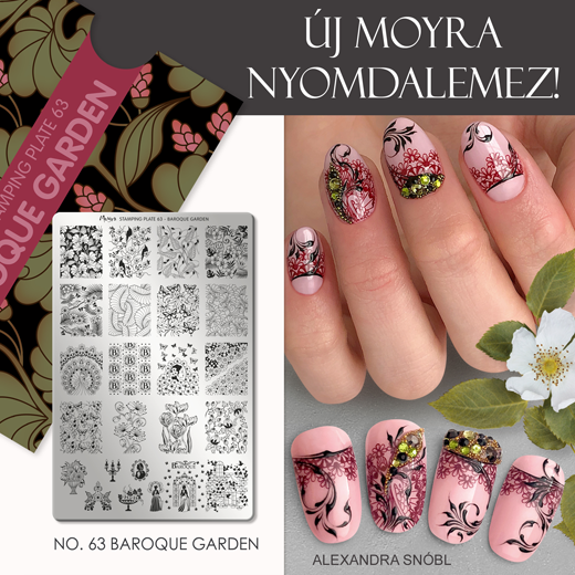 Új Moyra Nyomdalemez: No.63 Baroque Garden!