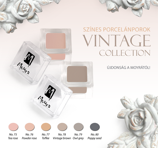 Moyra színes porcelánporok - Vintage collection!