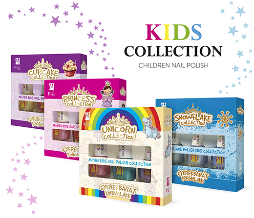 Újdonság! Moyra KIDS körömlakk szett Snowflake