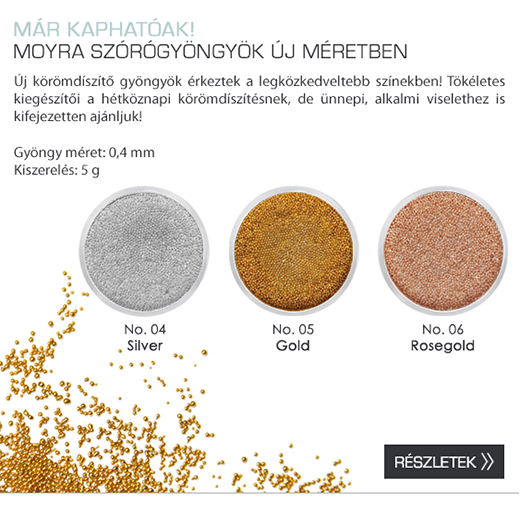 Moyra szórógyöngyök új méretben