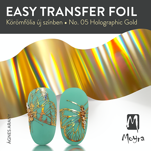 Moyra Easy Foil Körömfólia No. 05 Holograpic Gold