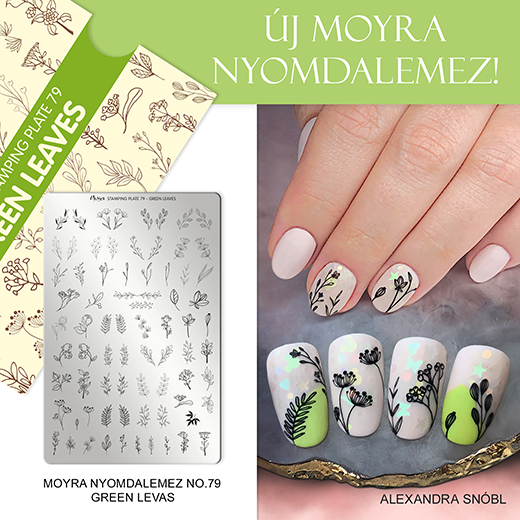 Új Moyra Nyomdalemez: No. 79 Green leaves!
