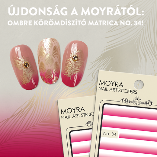 Újdonság a Moyrától: ombre körömdíszítő matrica!
