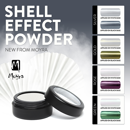 Újdonság a Moyrától: Shell effect powder!