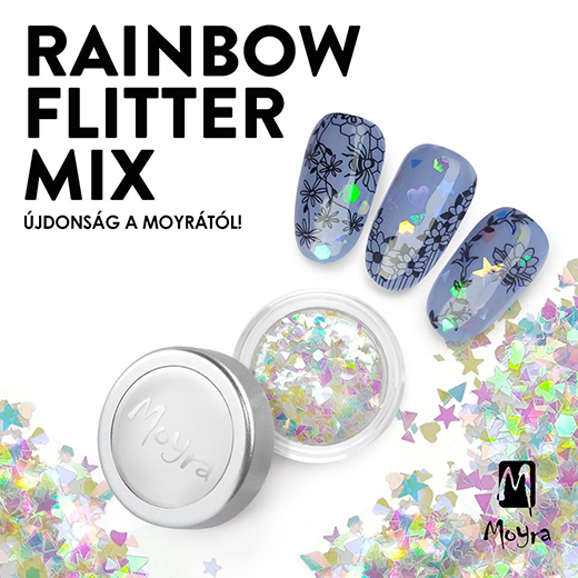Újdonság a Moyrától: Rainbow flitter mix!