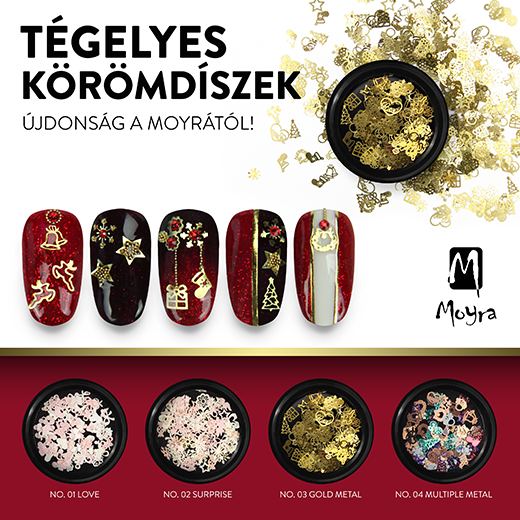 Tégelyes körömdíszek az ünnepi, téli szezonra!