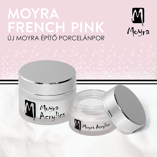Újdonság! Francia Rózsaszín Moyra építő porcelánpor