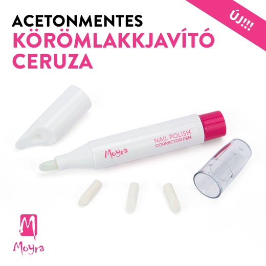 Újdonság! Moyra Acetonmentes körömlakkjavító ceruza!