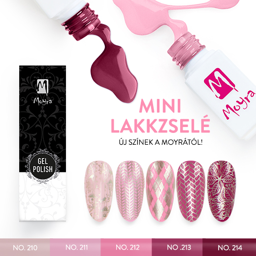 Moyra Mini lakkzselék 5 új színben!