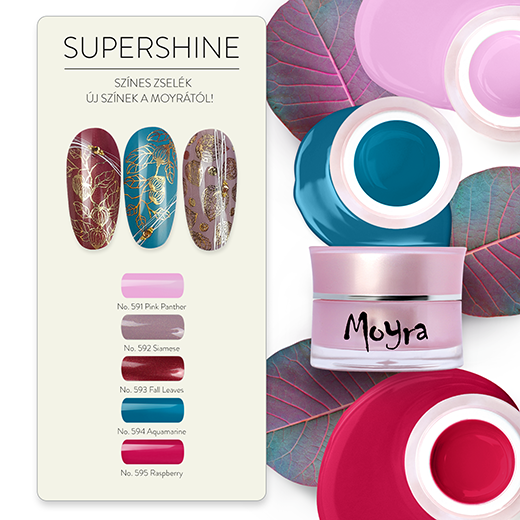 Megérkeztek az új Moyra SuperShine fixálásmentes színes zselék!